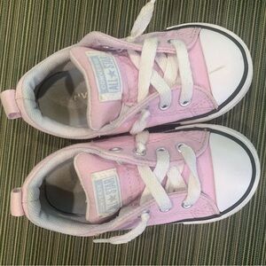 Converse Kids Light Pink Low Top Canvas Sneakers 7 baby toddler girls shoes
